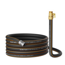 Giraffe Tools -hybridipuutarhaletku 25 jalkaa x 5/8"""" naaras- ja urosliittimet sulkuventtiilill , kest v ja joustava, vuotamaton ja kevyt vesile