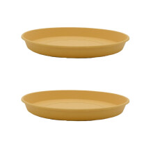 Kulat plastov podlek na rostliny znacky HC Companies 14"""" - vnitrn venkovn podnosy na rostliny do kvetincu - 14,17""""x14,17""""x1,69"""" v medu (ba