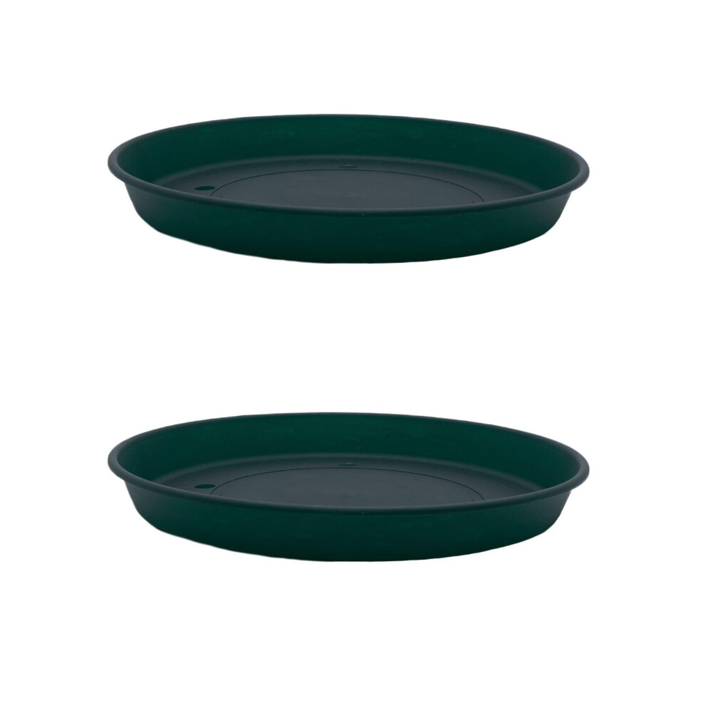 Soucoupe Ronde En Plastique Prima De 30,5 Cm De Hc Companies - Plateaux Pour Plantes D'int Rieur Et D'ext Rieur - 31,5 X 31,5 X 3,8 Cm - Couleur-image