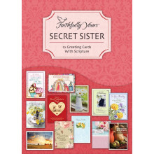Secret Sister - Lyk?nskningskort i ?sker til alle lejligheder - Blandede skrifter - (kasse med 12)
