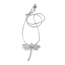 Smilende visdom - Tillykke med f?dselsdagen lyk?nskningskort Dragonfly Necklace Gift Set - Teen Women (Green Silver Dragonfly)