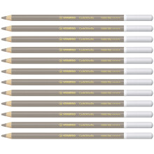 STABILO 1400/706 Carb0thello Chalk-Pastel Colouring Pencil - Warm Grey 4 (Pack of 12)