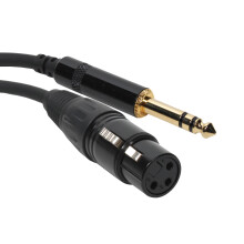 Prepojovac k bel Elite Core SuperFlex Gold SFP-101XFT XLR samica - TRS, dl ka 30 cm