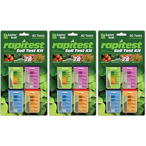 Luster Leaf 1601 Rapitest Soil Test Kit  40 Count (3 Pack)