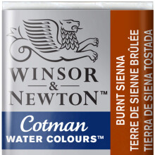 ????a???a Winsor & Newton Cotman Half Pan Burnt Sienna
