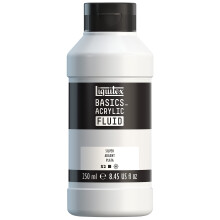 Liquitex BASICS Acrylic Fluid Paint 250ml (8.5-oz) Bottle Silver