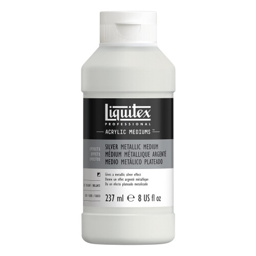 Liquitex Professional Effects Medium   237ml (8-oz)  Silver Metallic Medium