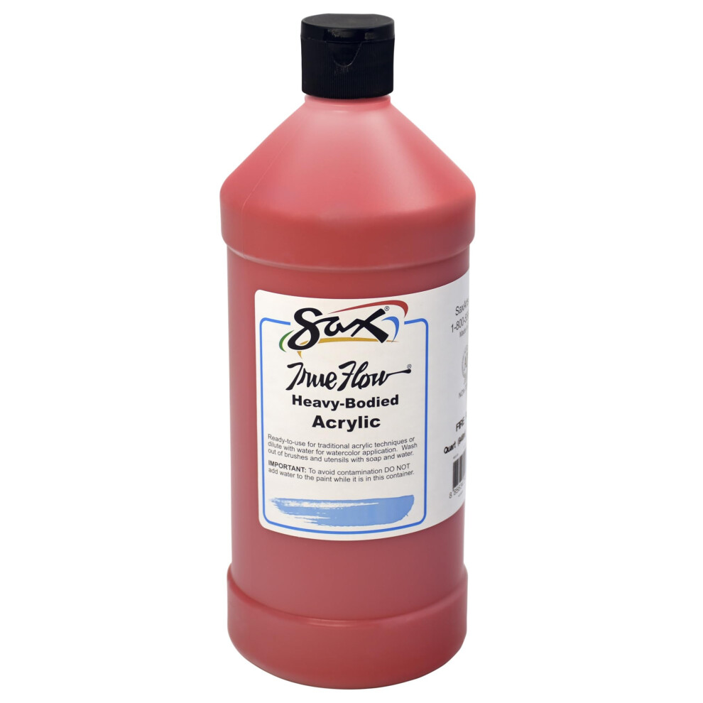Peinture acrylique Sax True Flow Heavy Body, 1 pinte, rouge feu - 409847, 947 ml (paquet de 1)