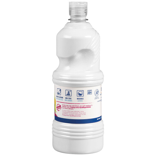 PRANG Ready-to-Use Washable Tempera Paint  32-Ounce Bottle  White (10907) 1