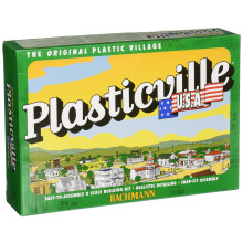 Vlaky Bachmann - BUDOVY PLASTICVILLE U.S.A. - KLASICK SOUPRAVY - VETRN MLN se STROJNM ZARZENM - O Scale