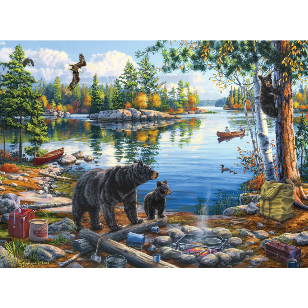 Buffalo Games - Darrell Bush - Reflet Du Ciel Bleu - Puzzle 1000 Pi Ces Pour Adultes - Puzzle Stimulant Parfait Pour Les Soir Es De Jeux - La Tai-image