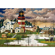 Buffalo Games - Charles Wysocki - Twilight Sentinel - 500 Piece Jigsaw Puzzle for Adults -Challenging Puzzle Perfect for Game Nights - Finished S