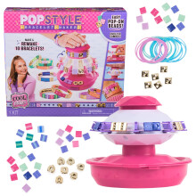 Cool Maker PopStyle Bracciale Maker 170 Perline per Braccialetti Crea e Ricrea 10 Braccialetti Kit per la Creazione di Braccialetti Arti e Mestie