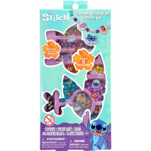 Set di attivit    con braccialetti con ciondoli Disney Stitch, 408 pezzi, kit per la creazione di gioielli, braccialetti dell'amicizia per bambini