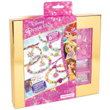 Kit di gioielli Disney Princess Crystal Dreams - Set di braccialetti con perline e ciondoli fai da te con cristalli Swarovski. Include materiali