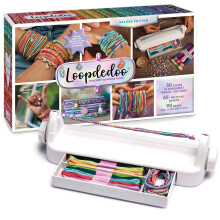Kit fai da te Loopdedoo Deluxe per creare braccialetti dell'amicizia - Crea braccialetti in pochi minuti per compleanni e regali di amicizia - Ki