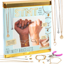 STMT DIY Infinity-sieraden maken 10 Forever-armbanden Permanente armbandkettingenkit Sierlijke bedelarmbanden Aanslagvrije roestvrijstalen kettingen