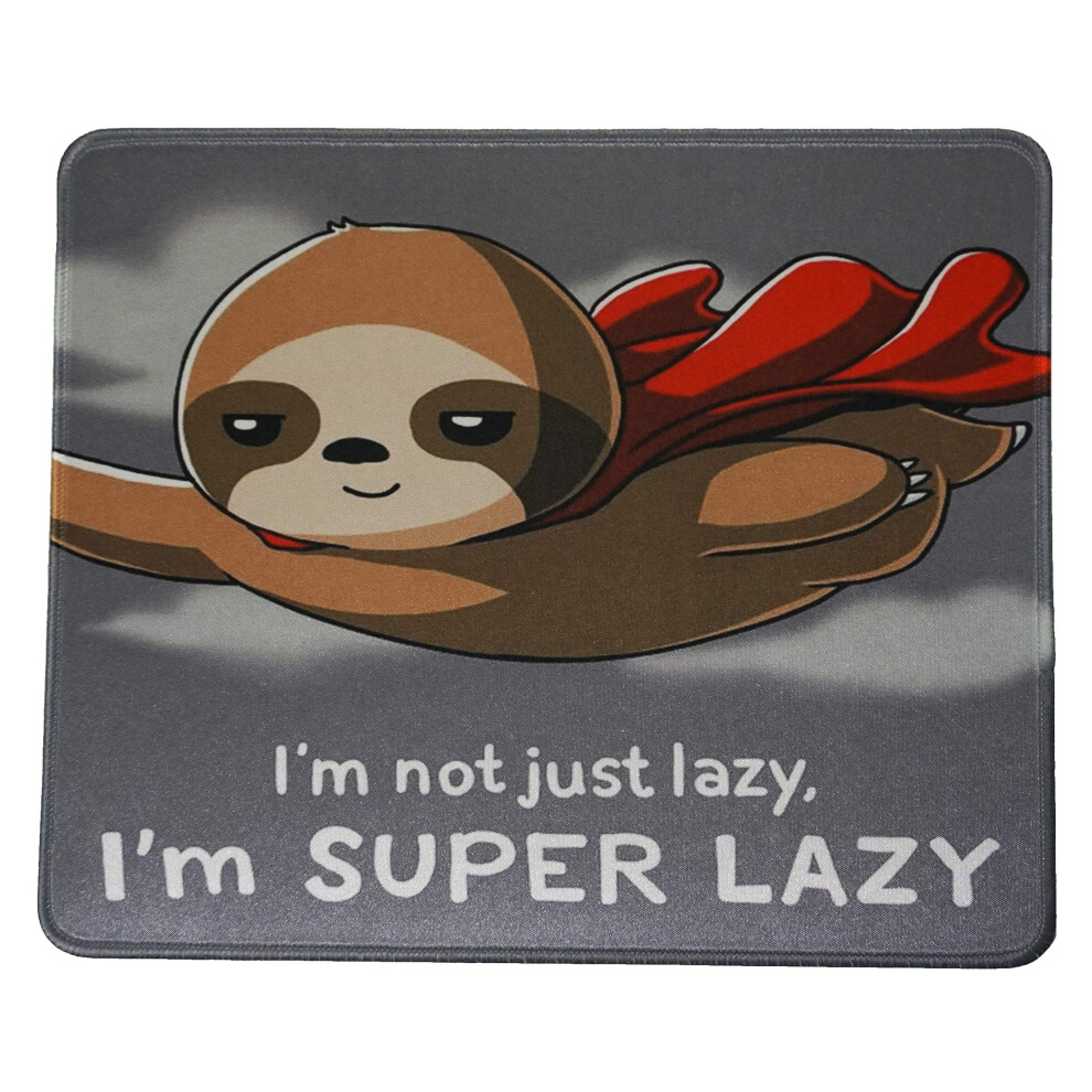 Tapis de souris mignon Flash Sloth pour le travail 12x10 pouces bureau jeu Anime Lazy me tapis de souris