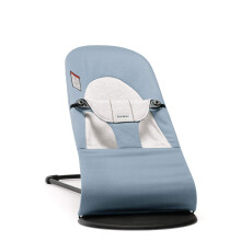 BabyBjrn Sdraietta Balance Soft Blu/Grigio Tessuto/Jersey | Sdraietta e sedia per bambini regolabili 2 in 1 Da neonato a bambino (8-29 libbre) 4