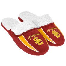 FOCO Mens NCAA College Team Logo Sherpa Slide Slippers Team Color 11-12 US