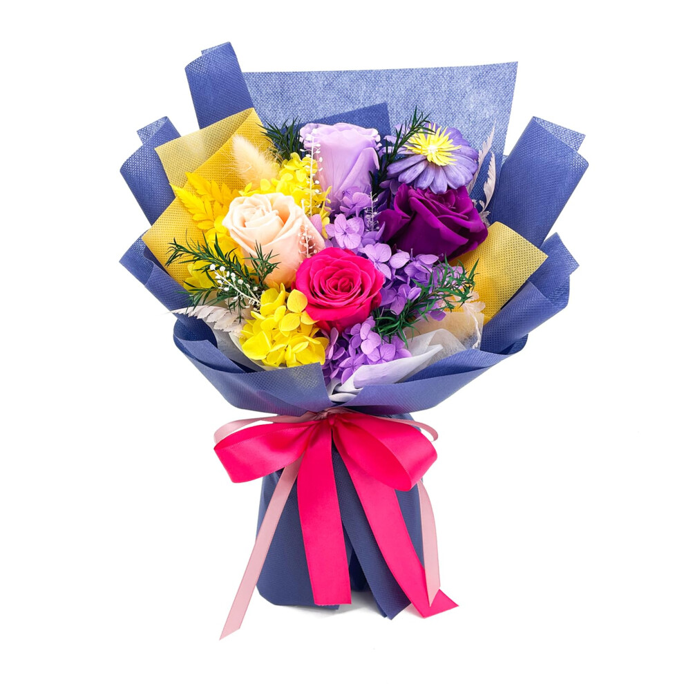 QOEAZY Preserved Flowers Bouquet  Natural Long Lasting Preserved Rose Bouquet with Gift Box  Forever Flowers Bouquet for Valentine's Day  Mother's Day-image-OPC-PGC8FHH-NEW