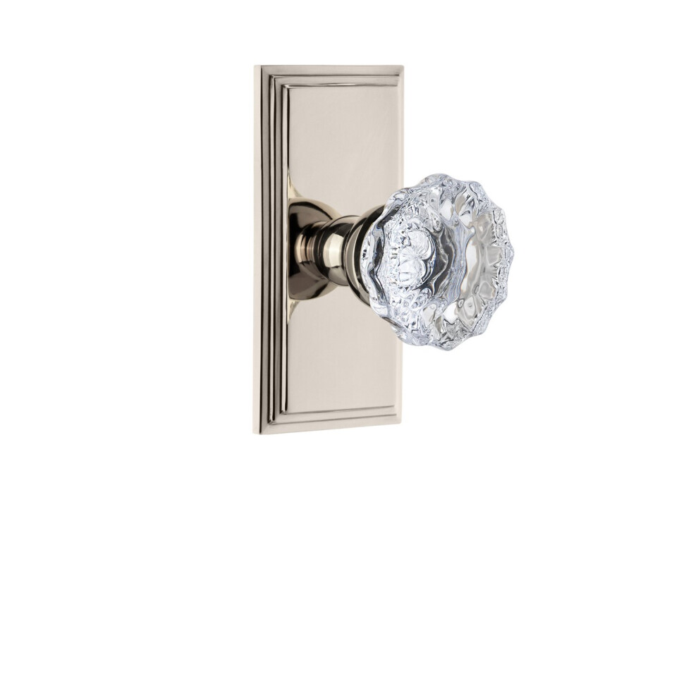 Photos - Door Handle Grandeur 809963 Circulaire Rosette Dummy with Fontainebleau Crystal Knob in Polished Nickel