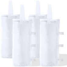 ABCCANOPY 150 LBS erittδin suuret katoshiekkapussit, 4 kpl valkoinen (ilman hiekkaa)
