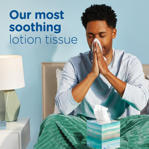 Puffs Plus Lotion Facial Tissue  1 Cube Box  48 Tissues Per Box 1