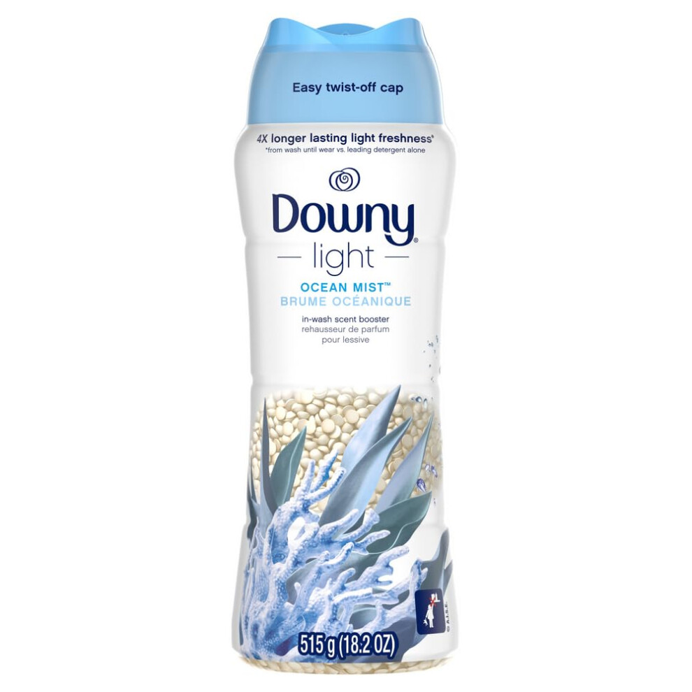 Downy Laundry Scent Booster Beads For Washer Ocean Mist 18.2 Oz With No Heavy Perfumes Light