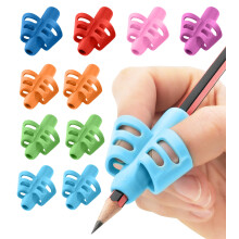 Stylo pakke med 3 blyantgreb til b?rn h?ndskrift perfekte blyantholdere til b?rn hjem skolegang og b?rnehave skrivev?rkt?jer til b?rn diverse pen