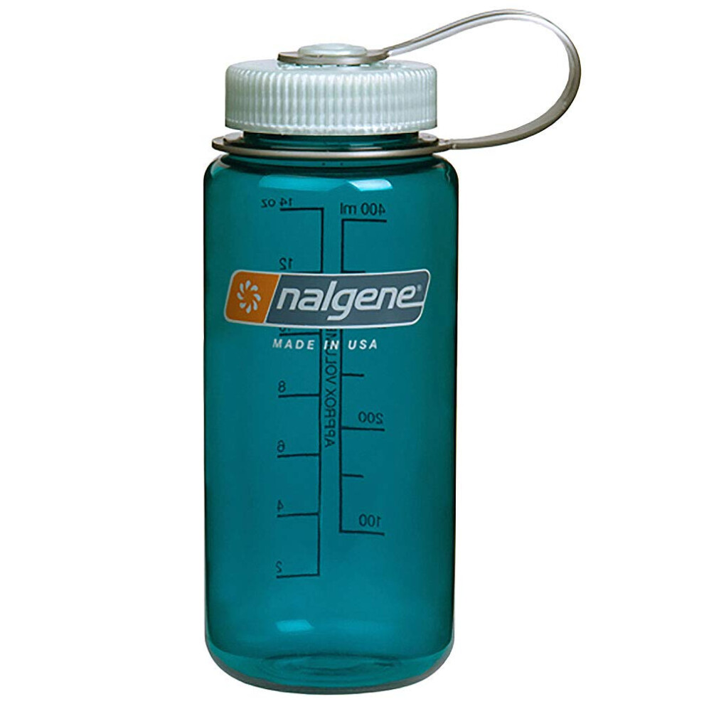 Nalgene Tritan Wide Mouth BPA-Free Water Bottle  Trout Green  16 oz
