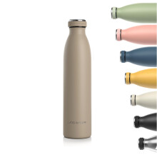 LARS NYSM Stainless Steel Insulated Water Bottle 12oz 17oz 25oz 34oz 51oz | Insulated Thermo Flask for Hot and Cold Beverages | Leakproof Drinking Bo