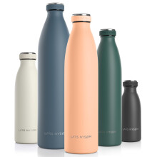 LARS NYSM Stainless Steel Insulated Water Bottle 12oz 17oz 25oz 34oz 51oz | Insulated Thermo Flask for Hot and Cold Beverages | Leakproof Drinking Bo