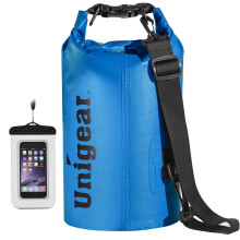 Unigear Dry Bag 2L/5L/10L/20L/30L/40L Waterproof Dry Sack Roll Top with Phone Case and Long Adjustable Shoulder Strap for Boating/Kayaking/Fishing/Raf