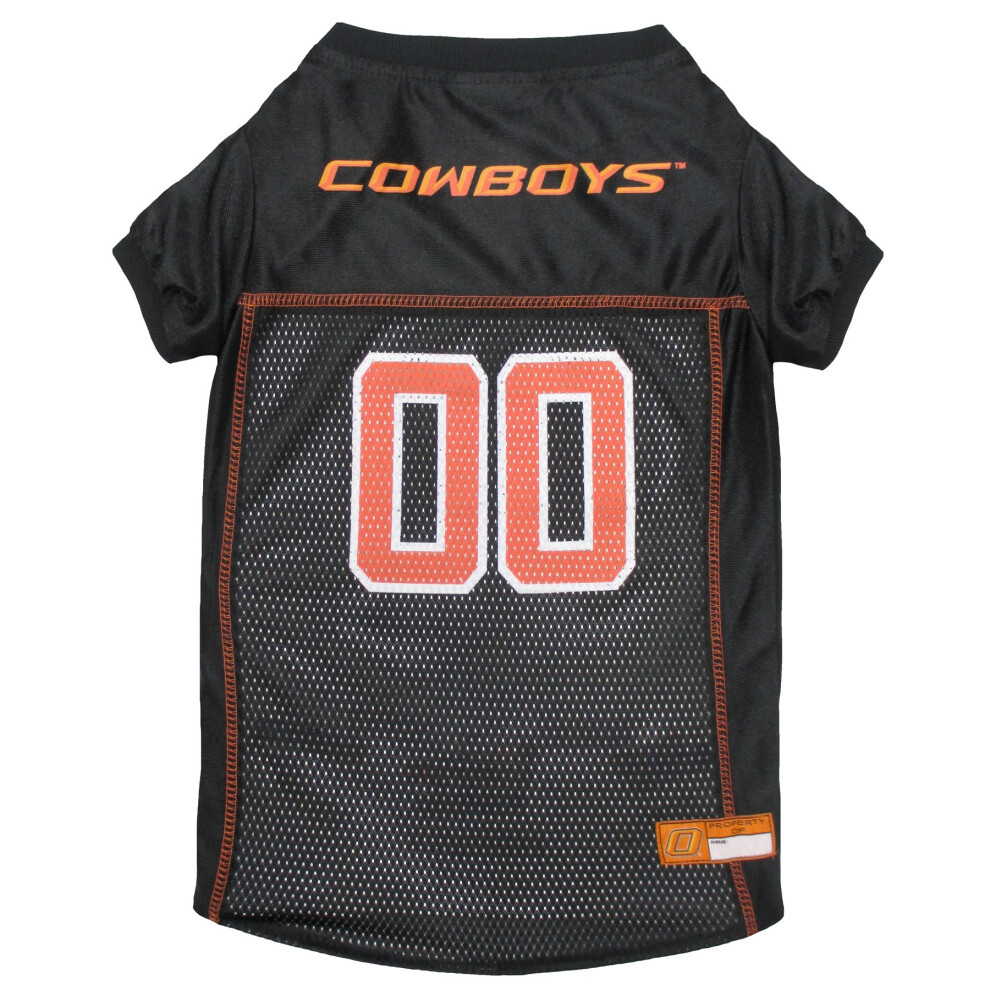 Photos - Dog Clothing Pets First NCAA College Oklahoma State Cowboys Mesh Jersey for DOGS & CATS XX-Large. Licensed Dog Jersey with your Favorite 