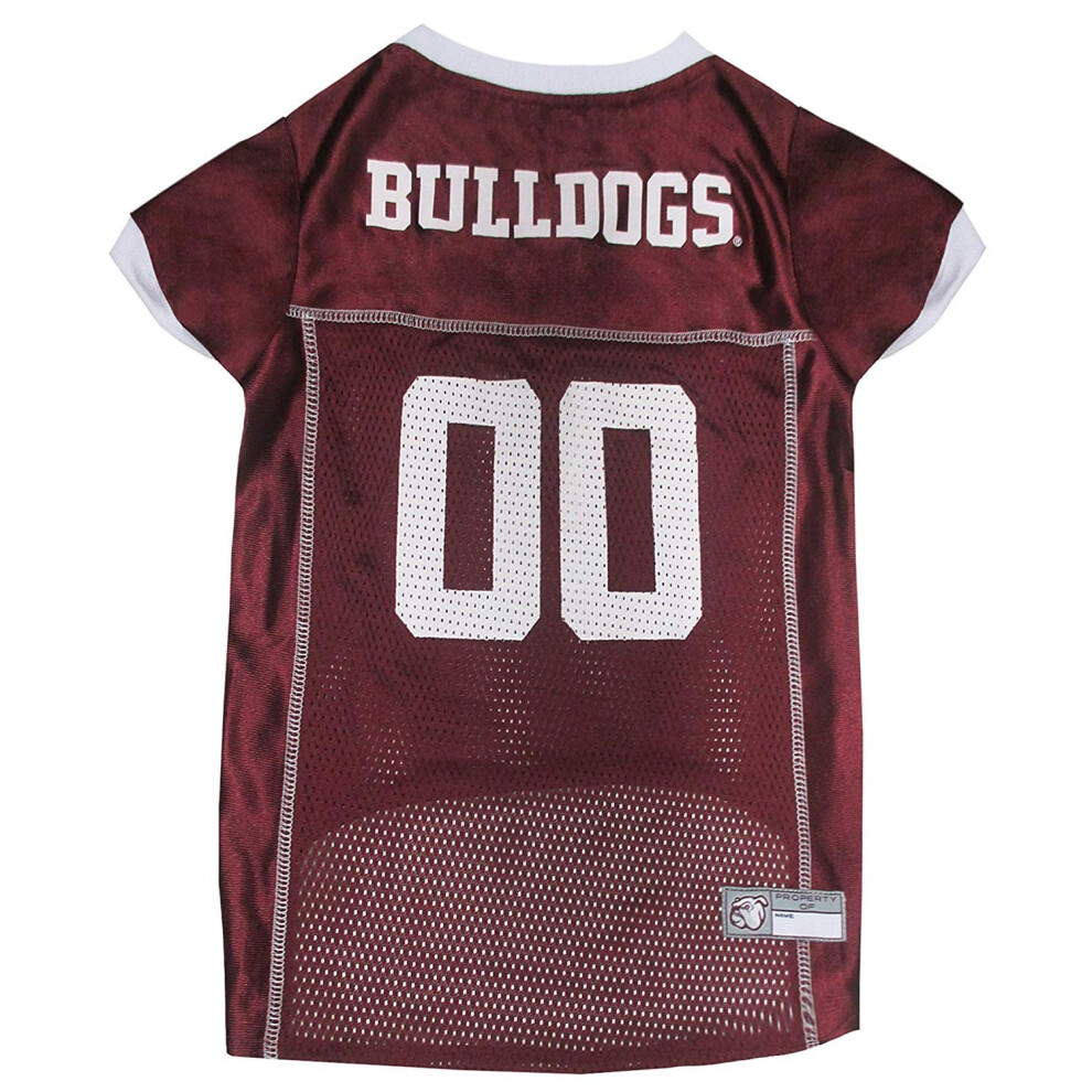 Photos - Dog Clothing Pets First NCAA College Mississippi State Bulldogs Mesh Jersey for DOGS & CATS X-Large. Licensed Dog Jersey with your Favori 