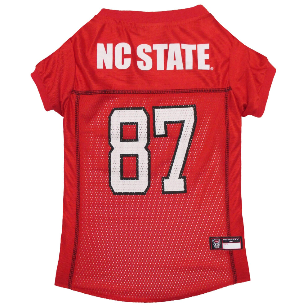 Photos - Dog Clothing Pets First NCAA College North Carolina State Wolfpack Mesh Jersey for DOGS & CATS XX-Large. Licensed Dog Jersey with your Fa