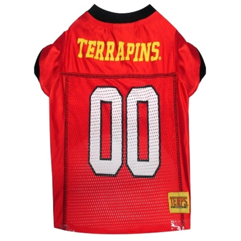 Photos - Dog Clothing Pets First NCAA College Maryland Terrapins Mesh Jersey for DOGS & CATS Medium. Licensed Dog Jersey with your Favorite Footba 