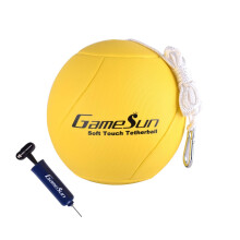 Boule de Tetherball et Corde avec Mousqueton, Tetherballs Portables avec Corde Douce - Jeu Extérieur Amusant