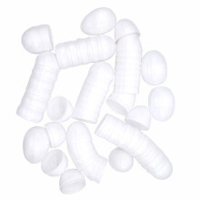 YTYKINOY 30 stuks 2-3/8"""" lege witte plastic doe-het-zelf-paaseieren