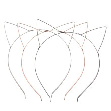 LUX ACCESSORIES Tri Color Wire Cat korvat -pääpanta Multi Pack Set (3 kpl)