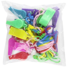 Rhode Island Novelty 2 Inch Neon Whistle Necklaces One Dozen per Order