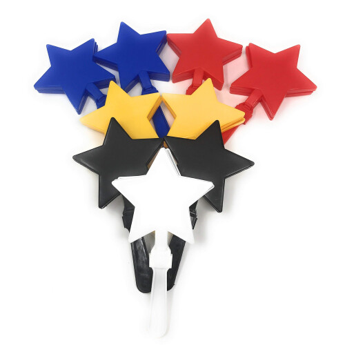 Funiverse 20 Bulk Star Hand Clapper/Team Spirit Noise Maker Assortment (Multi)