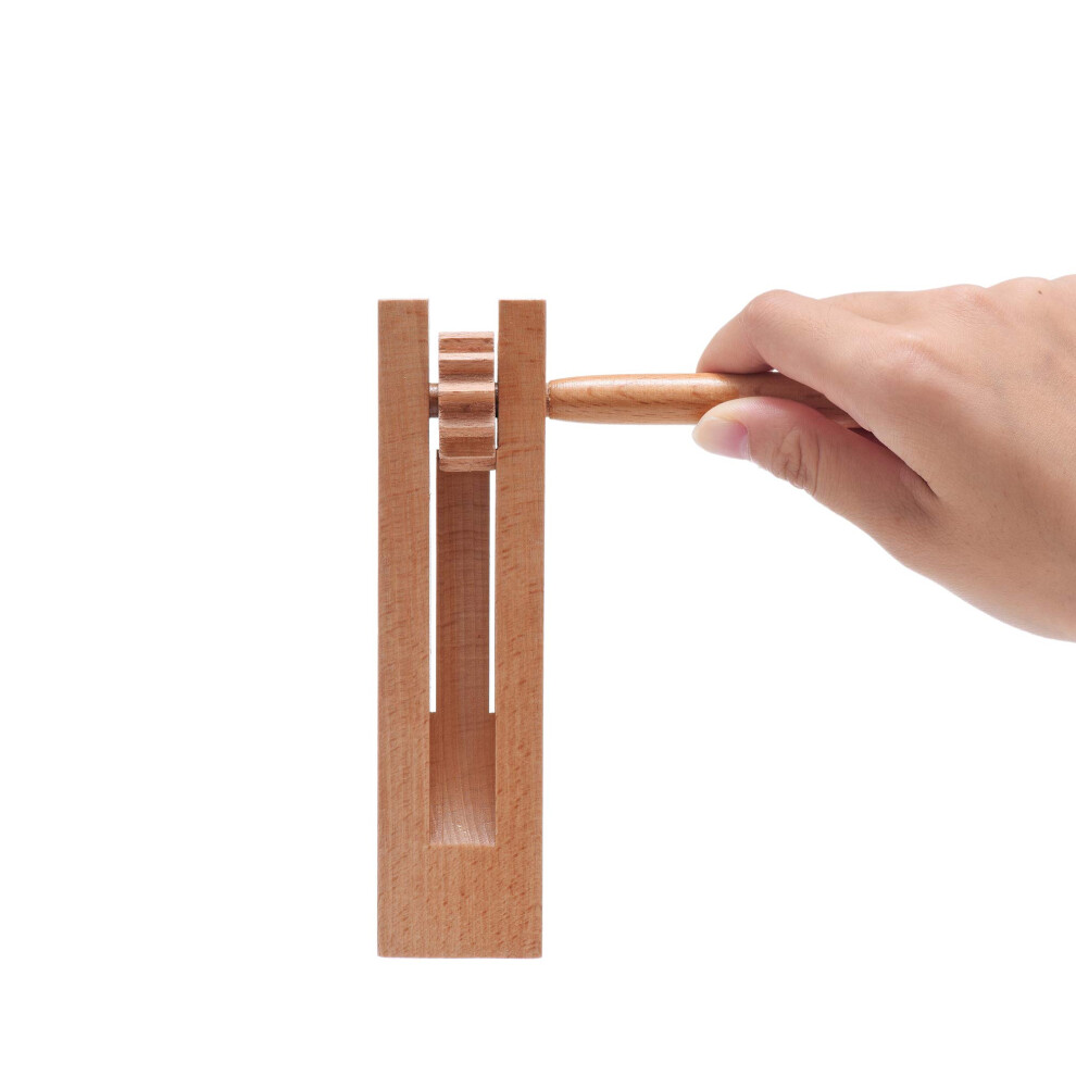 2Er-Pack Holz-Knarrmacher Mit Rotierender Ratsche, Traditioneller Grogger, F R Partys, Sportveranstaltungen Und Feiern-image
