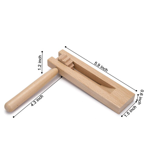 2 Pack Makers de bruit  cliquet en bois 2