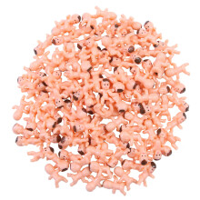 Elcoho 120 Pieces Mini Plastic Baby Favor Supplies with Velvet Bag for Baby Shower Ice Cube Game and Party Decoretions 1 Inch