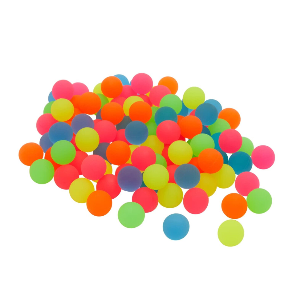 Juvale 100 Pack Bouncy Balls for Kids Bulk - 1 inch/ 25mm Rubber Super Bounce Balls for Birthday Party Favors  Prizes  Gifts (Neon)-image-OPC-PGC8KDF-NEW