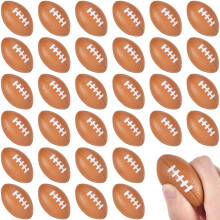 Uogw 36Packs Football Stress Balls Superbowl Decoration Party Favor Mini Foam Squeeze Sports Balls for Party Supplies and Outdoor Games