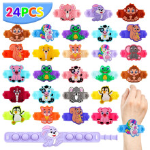 Party Favors for Kids Pop Bracelets 24 PACK Animal Fidget Bracelets Birthday Gifts Goodie Bag Stuffers Carnival Prizes Classroom Prizes