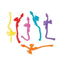 Fun Express Mini Plakdraken aan een touwtje - Feestartikelen Giveaways Nieuw speelgoed voor kinderen - Perfect voor goodiebags en klasbeloningen - Se